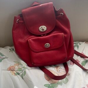 Coach Mini Billie Leather Backpack